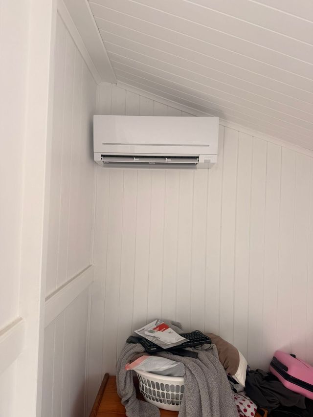 Wall mounted split system air conditioner installed by GTA Aircon and Electrical in Brisbane