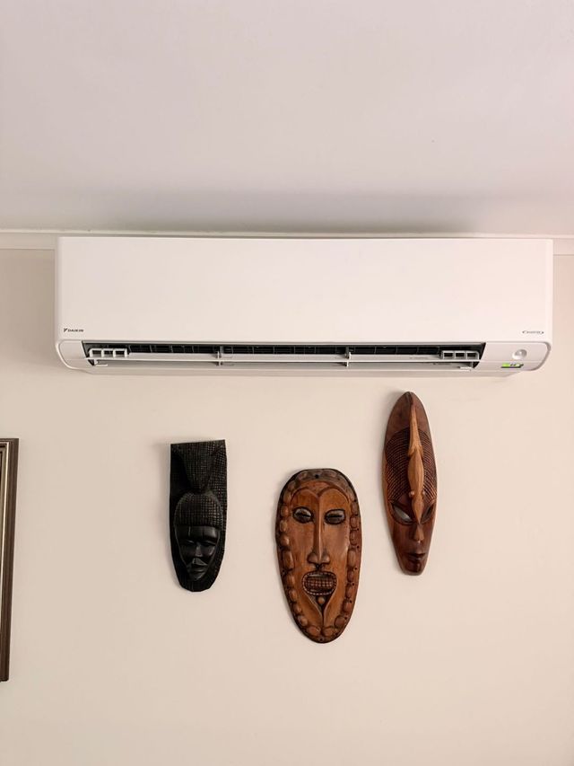 Wall mounted split system air conditioner installed by GTA Aircon and Electrical in Brisbane